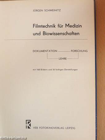 Filmtechnik für Medizin und Biowissenschaften