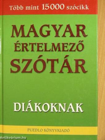Magyar értelmező szótár diákoknak