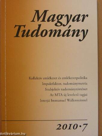 Magyar Tudomány 2010/7.