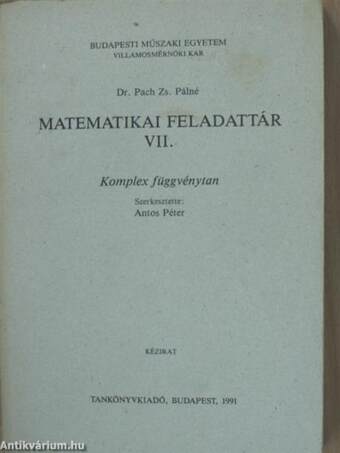 Matematikai feladattár VII.