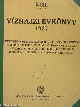 Vízrajzi évkönyv 1987