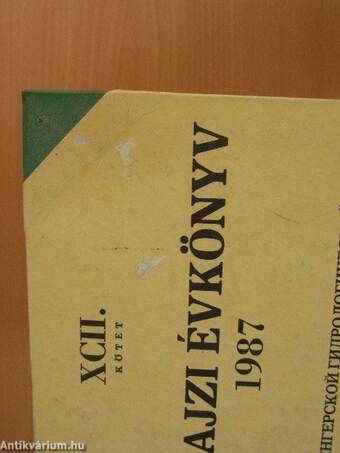 Vízrajzi évkönyv 1987