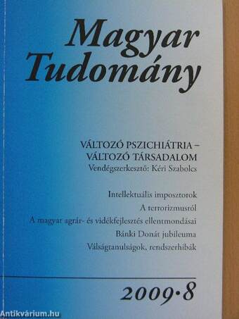Magyar Tudomány 2009/8.