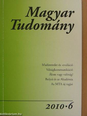 Magyar Tudomány 2010/6.