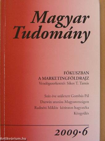 Magyar Tudomány 2009/6.