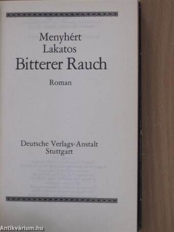 Bitterer Rauch