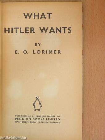 What Hitler wants