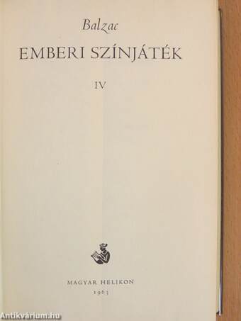 Emberi színjáték IV.