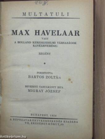 Max Havelaar/Éltető halál