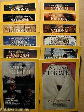 National Geographic January-December 1991.