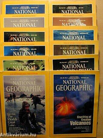 National Geographic January-December 1992.