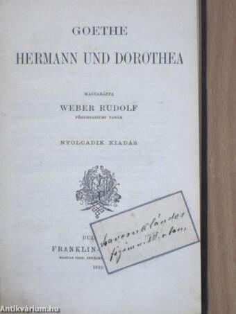 Hermann und Dorothea (gótbetűs)