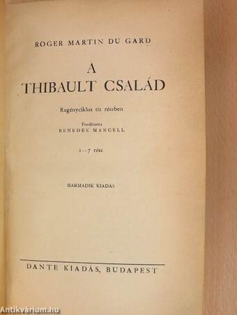 A Thibault család I-III.