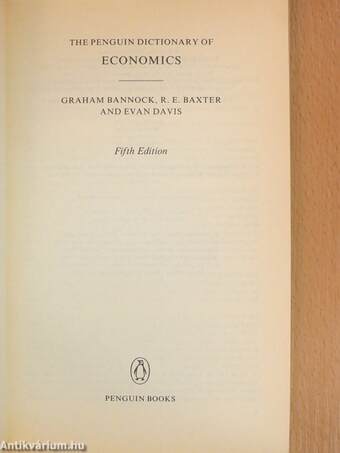 The Penguin Dictionary of Economics