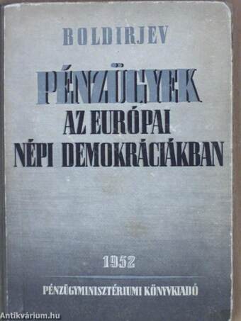 Pénzügyek az európai népi demokráciákban