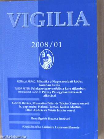 Vigilia 2008. (nem teljes évfolyam)