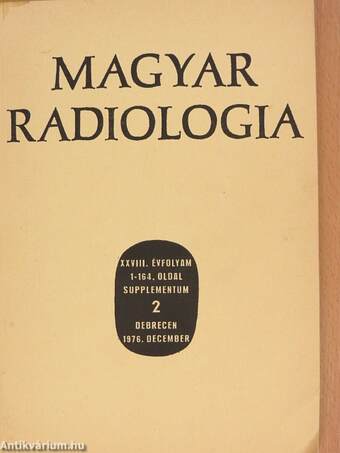 Magyar Radiologia 1976/2. Supplementum
