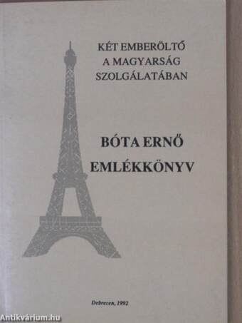 Bóta Ernő emlékkönyv