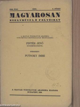 Magyarosan 1935., 1937-1939. (vegyes számok) (10 db)