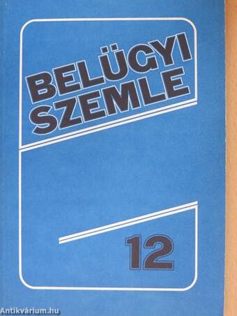 Belügyi Szemle 1988. december