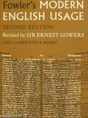 Fowler's Modern English Usage