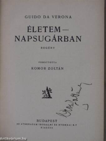 Életem-napsugárban