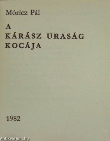 A Kárász uraság kocája (minikönyv)