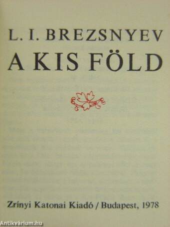 A Kis Föld (minikönyv)