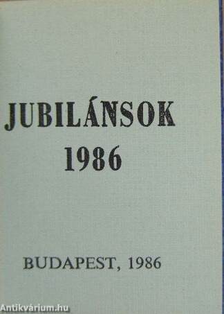 Jubilánsok 1986 (minikönyv)