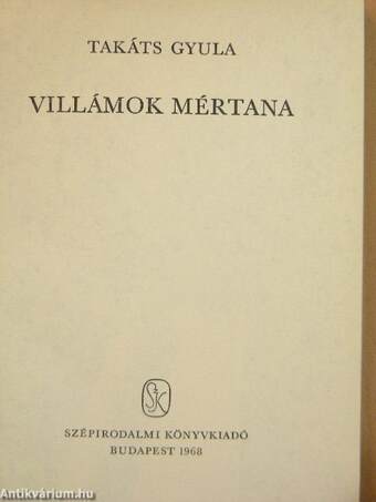 Villámok mértana