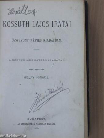 Kossuth Lajos iratai