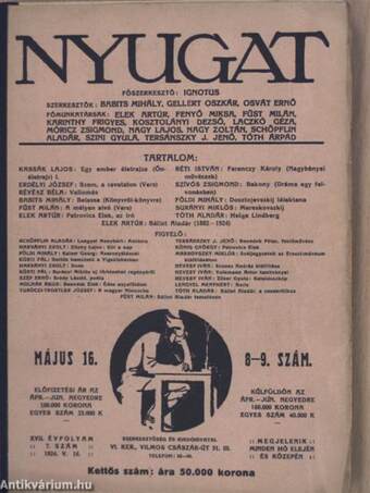 Nyugat 1924. május 16.