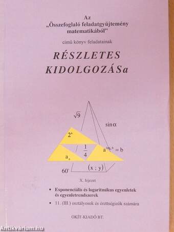 Az "Összefoglaló feladatgyűjtemény matematikából" című könyv feladatainak részletes kidolgozása X. fejezet