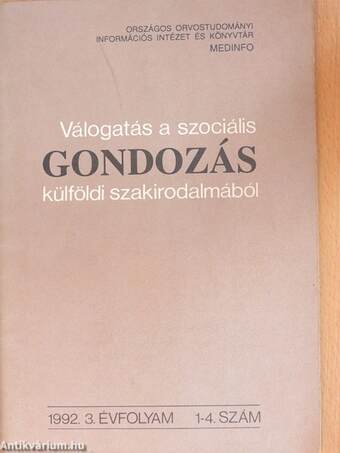 Gondozás 1992/1-4.