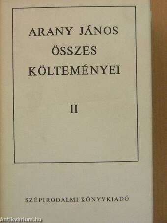 Arany János összes költeményei II. (töredék)