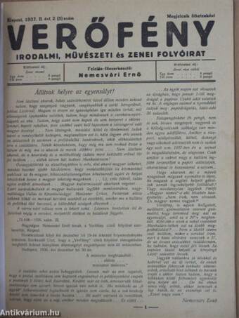 Verőfény 1937/2.