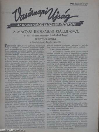 Vasárnapi Ujság 1937. november 21.