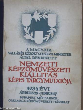 Nemzeti Képzőművészeti Kiállítás Képes Tárgymutatója 1934