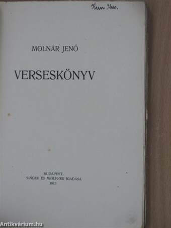 Verseskönyv