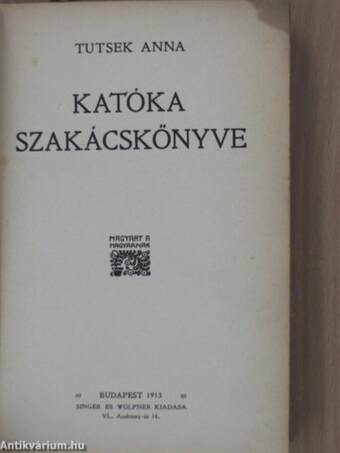 Katóka szakácskönyve