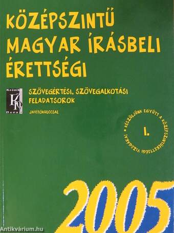 Középszintű magyar írásbeli érettségi 2005