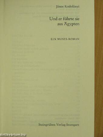 Und er führte sie aus Ägypten