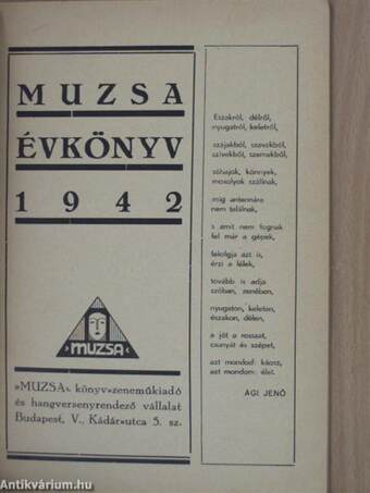 Muzsa Évkönyv 1942.