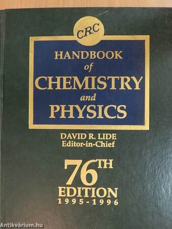 CRC Handbook of Chemistry and Physics