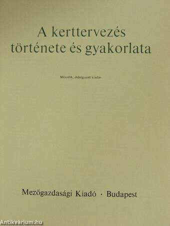 A kerttervezés története és gyakorlata