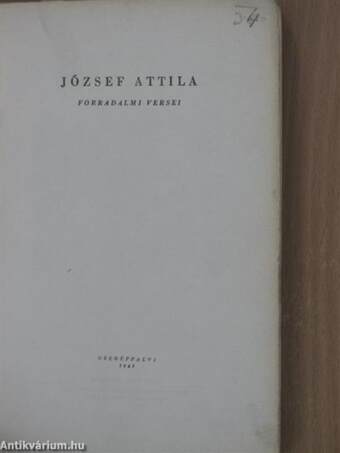 József Attila forradalmi versei