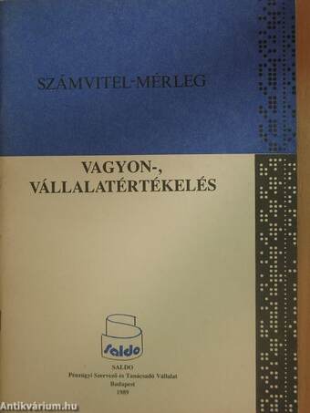 Vagyon-, vállalatértékelés