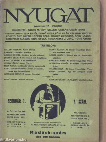 Nyugat 1923. február 1.