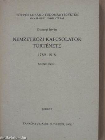 Nemzetközi kapcsolatok története 1789-1918