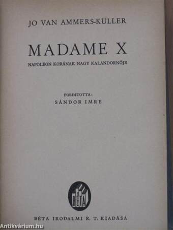 Madame X.